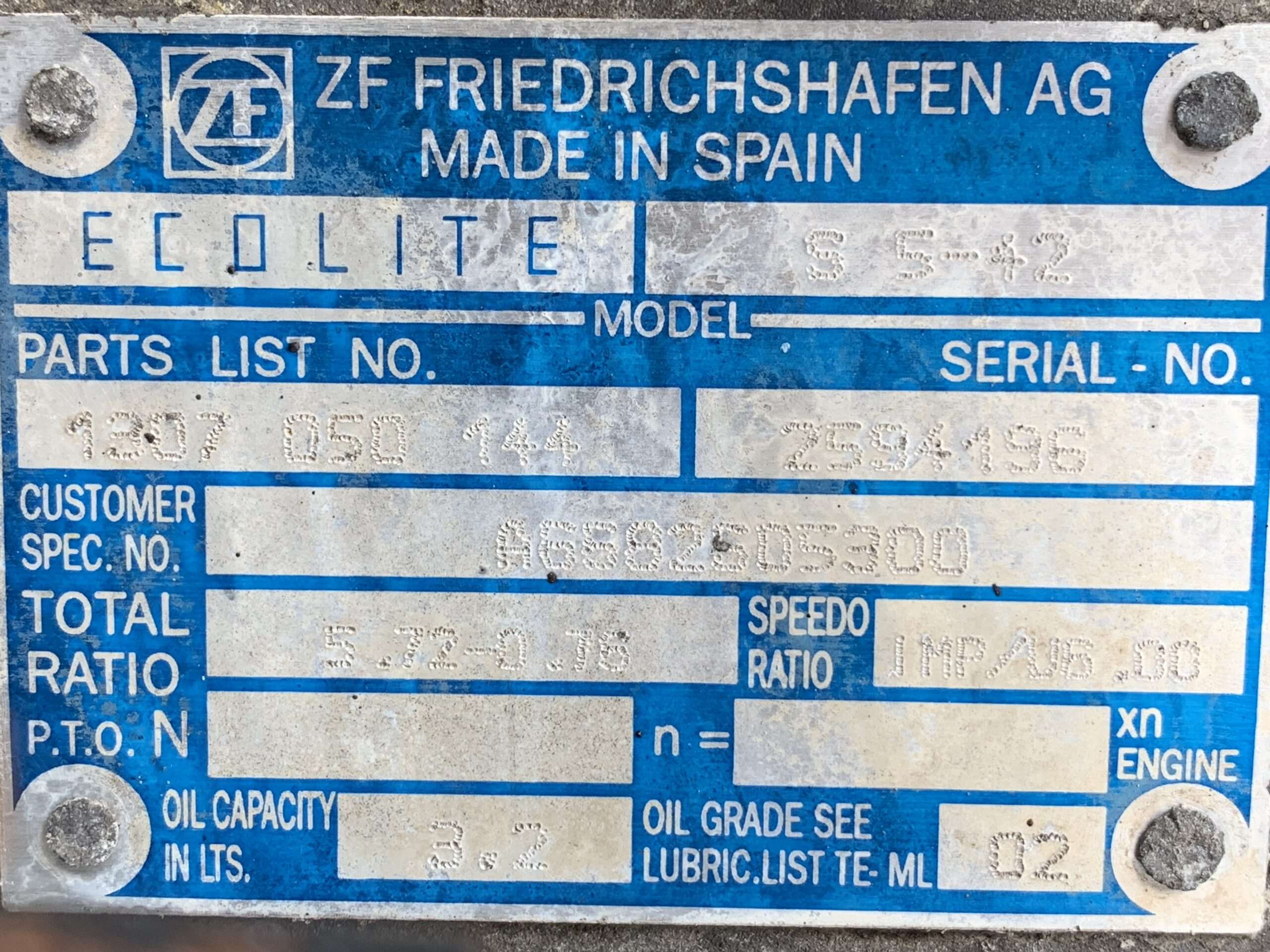 КПП Коробка передач механіка ZF ECOLITE S 5-42 на Mercedes Vario  814 4.3 OM904L (1998-2013) A6682605300 - Зображення 7